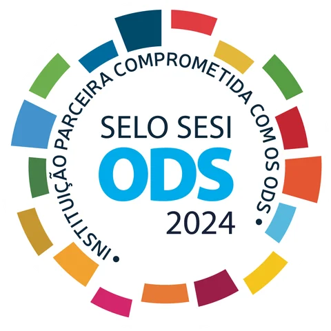 Selo SESI ODS 2024 — instituição parceira comprometida com os ODS